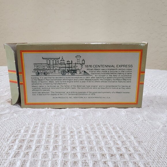 Vintage Avon 1876 CENTENNIAL EXPRESS Glass TRAIN Wild Country Original Box - Picture 12 of 14